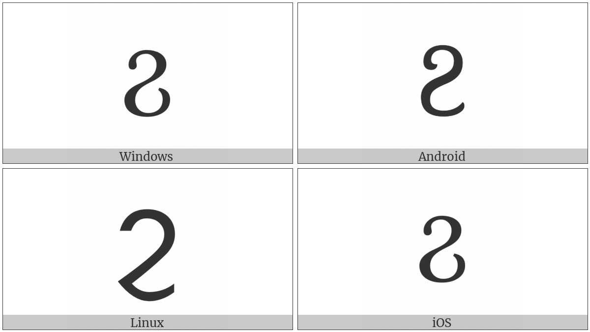 Coptic Capital Letter Hori on various operating systems