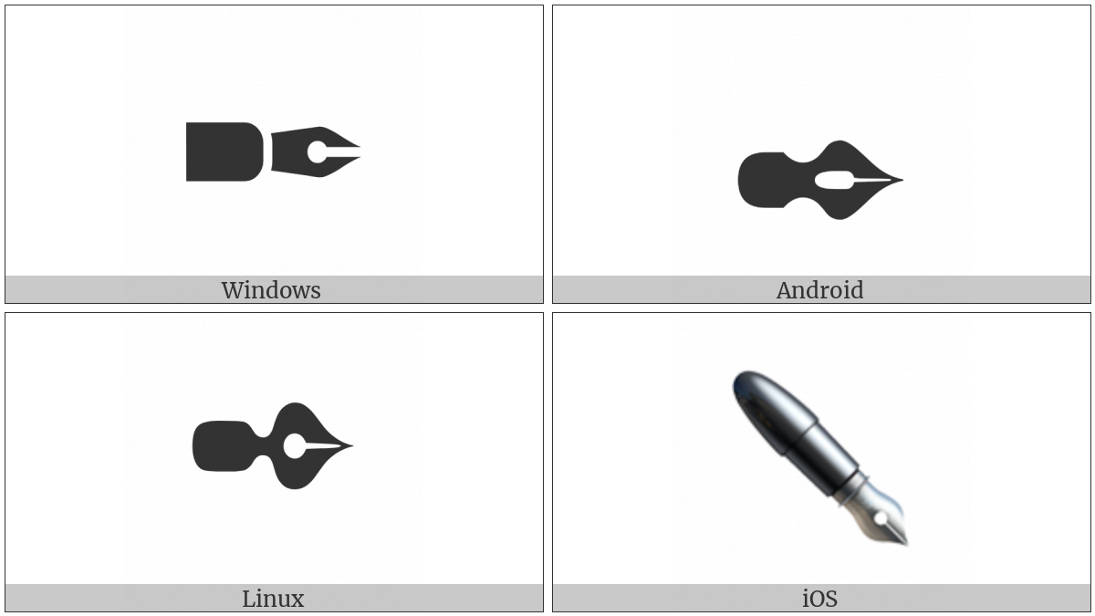 Black Nib on various operating systems