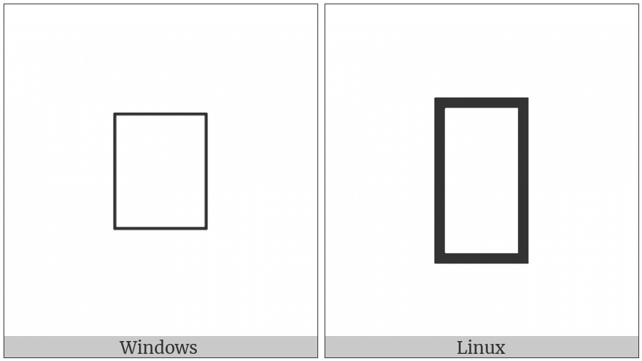 Tangut Component-009 on various operating systems