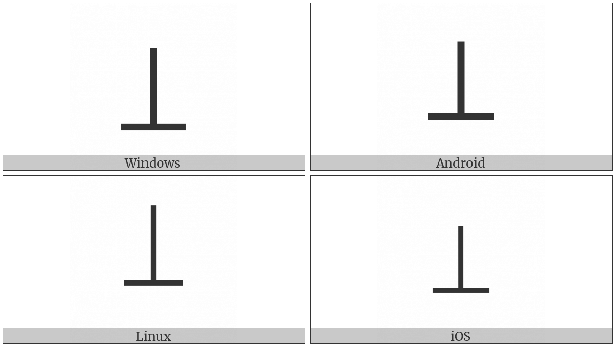 Large Up Tack on various operating systems