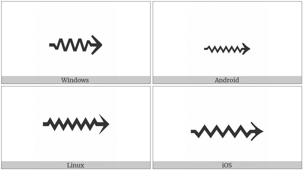 long-rightwards-squiggle-arrow-utf-8-icons