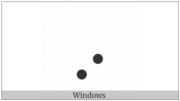 Braille Pattern Dots-67 on various operating systems