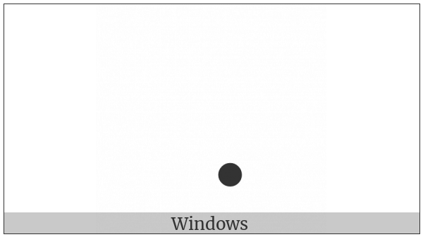 Braille Pattern Dots-8 on various operating systems