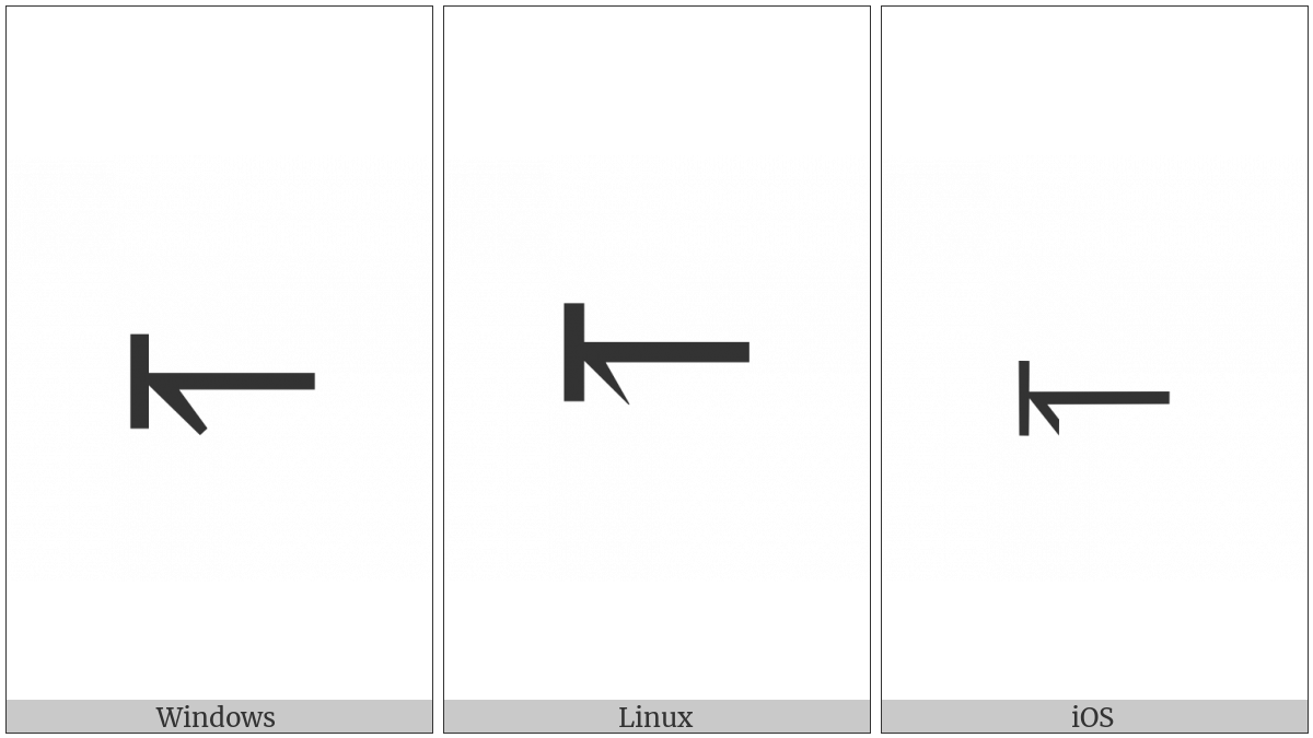 Leftwards Harpoon With Barb Down To Bar on various operating systems