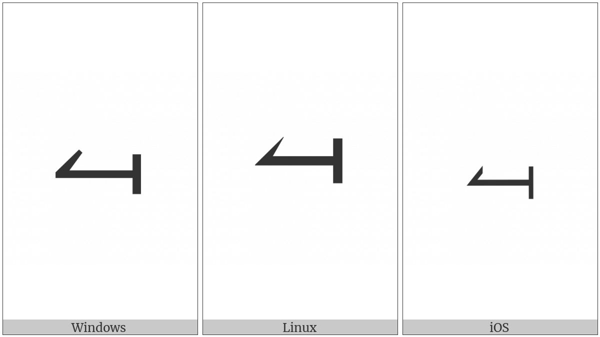 Leftwards Harpoon With Barb Up From Bar on various operating systems