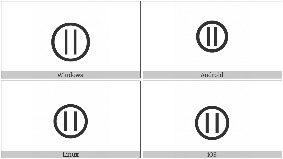 Circled Parallel on various operating systems