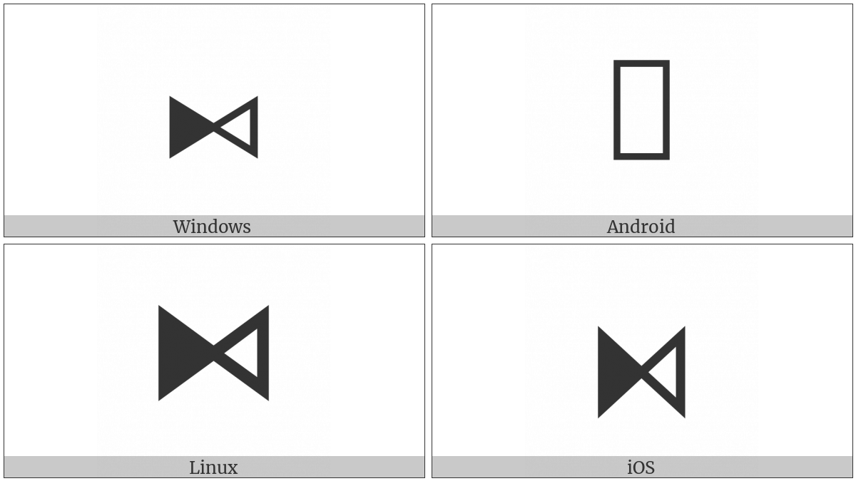 Bowtie With Left Half Black on various operating systems