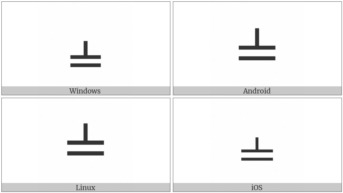 Short Up Tack With Underbar on various operating systems