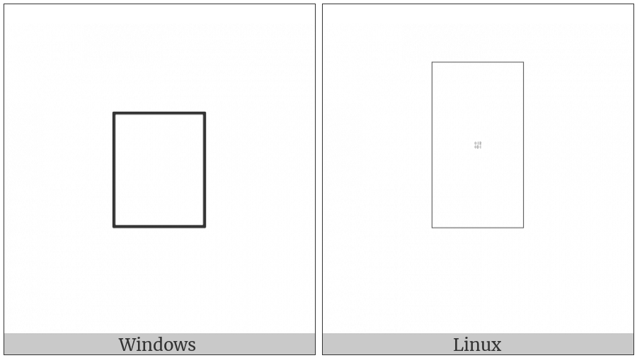 Hentaigana Letter Mu-2 on various operating systems