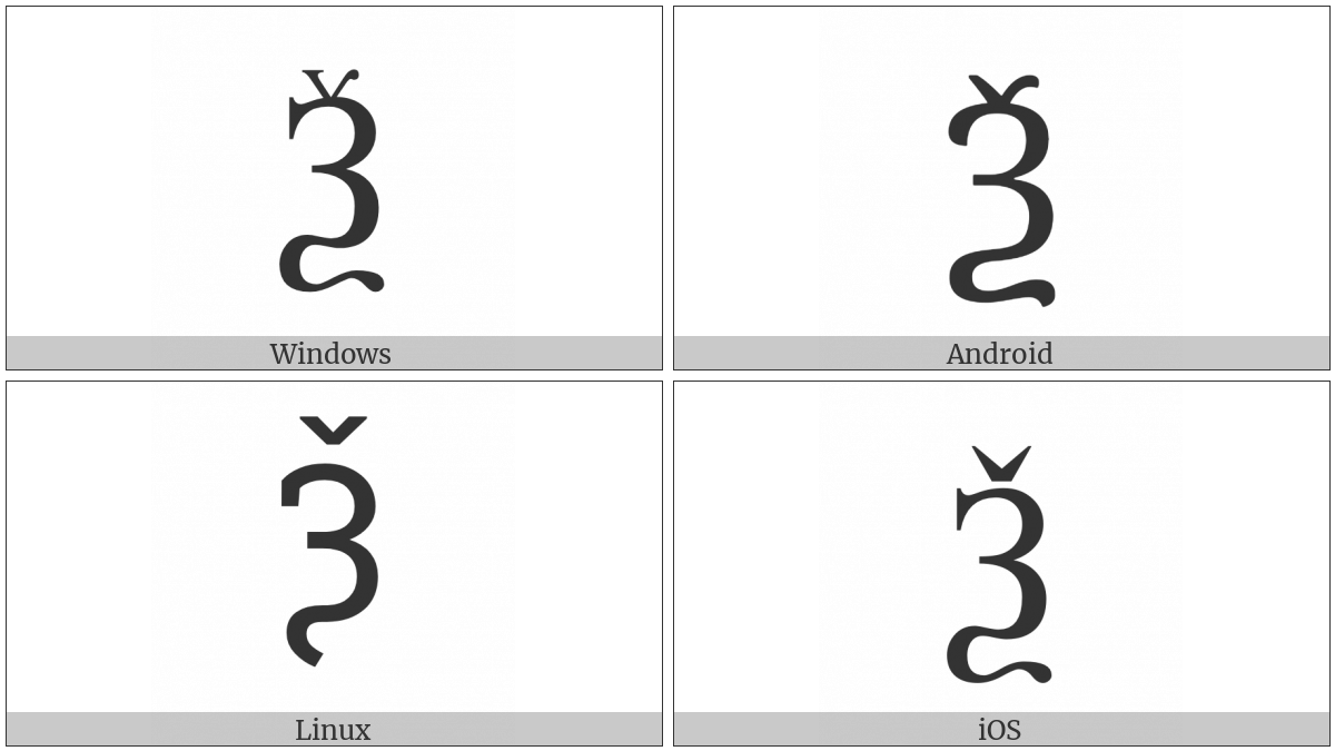 Cyrillic Capital Letter Ksi on various operating systems