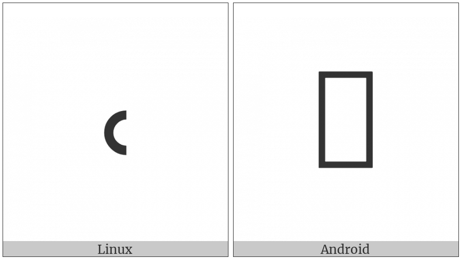 Duployan Letter Ie on various operating systems