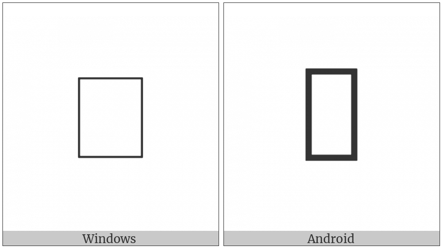 Duployan Letter Ooh on various operating systems