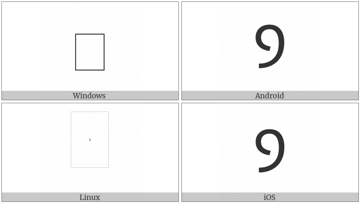 Coptic Capital Letter Dialect-P Hori on various operating systems