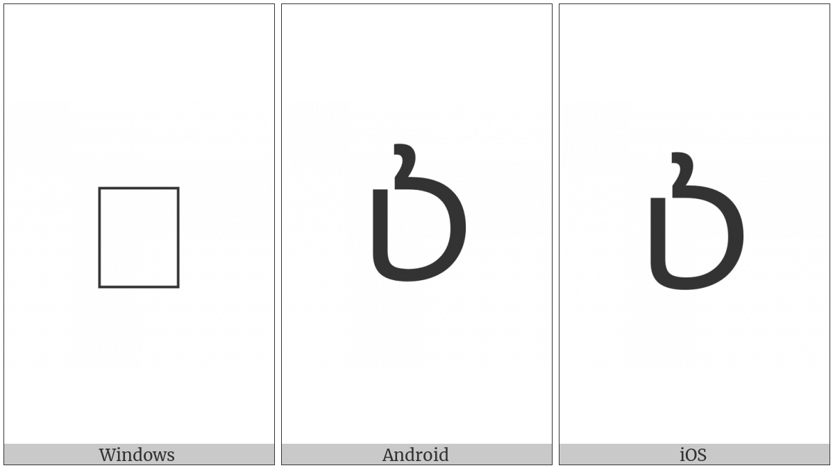 Coptic Capital Letter Bohairic Khei on various operating systems