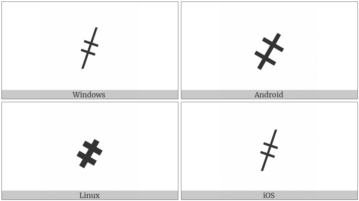 Cyrillic Thousands Sign on various operating systems