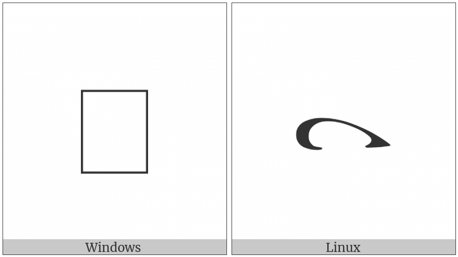 Byzantine Musical Symbol Elafron on various operating systems