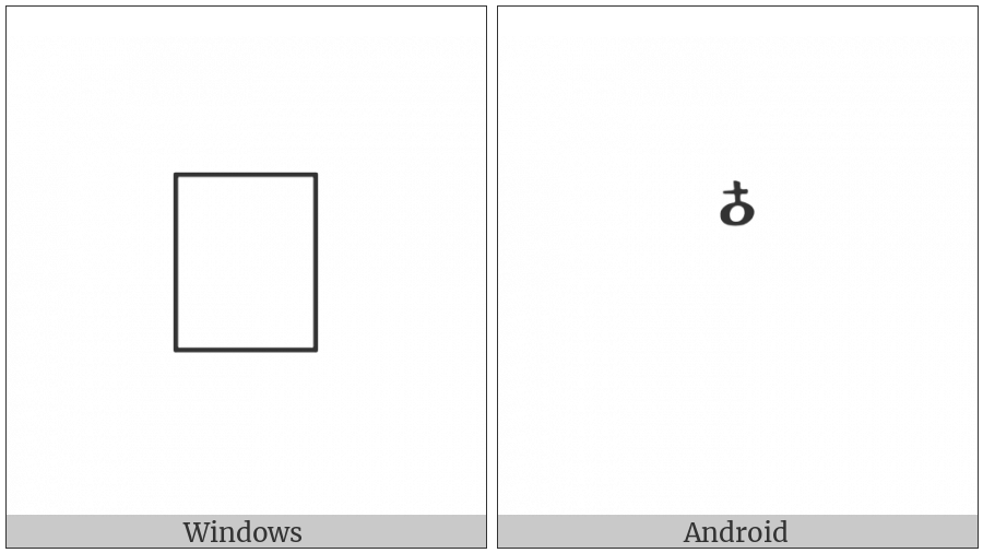 Byzantine Musical Symbol Geniki Diesis on various operating systems