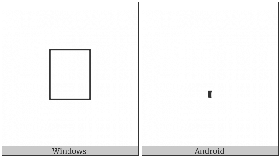 Byzantine Musical Symbol Simansis Arseos on various operating systems