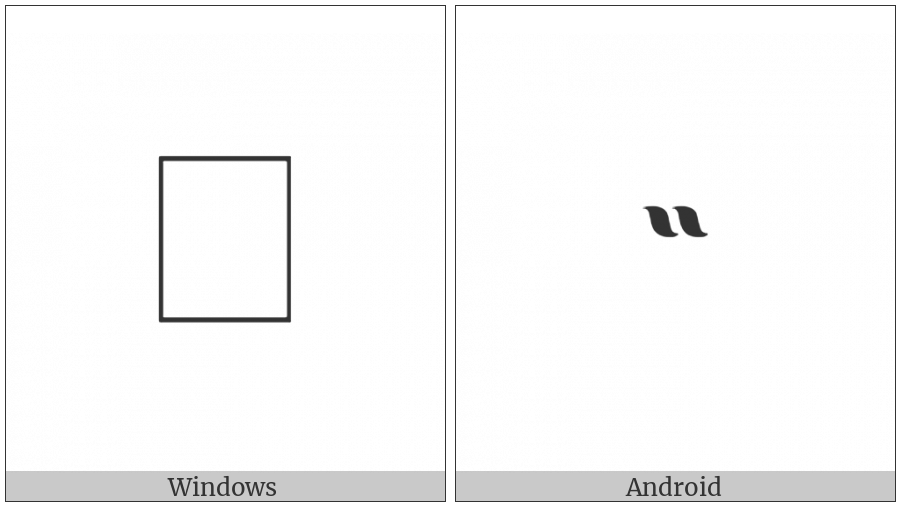 Byzantine Musical Symbol Kentimata Neo Kato on various operating systems