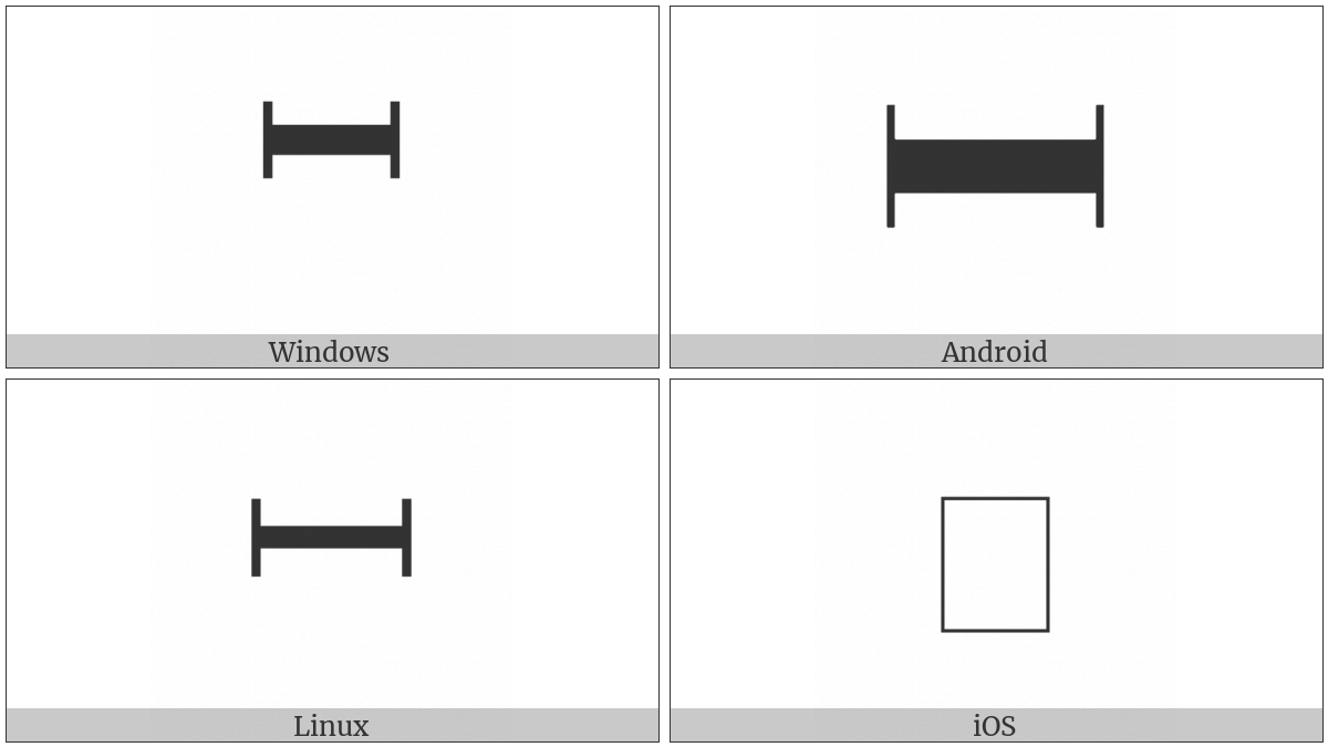 Musical Symbol Multiple Measure Rest on various operating systems