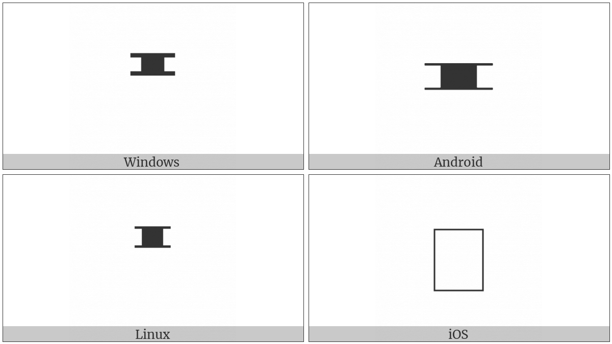 Musical Symbol Multi Rest on various operating systems