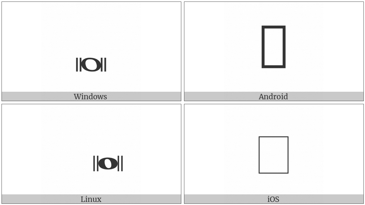 Musical Symbol Breve on various operating systems