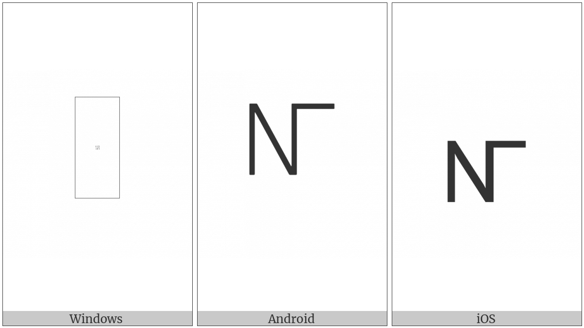 Musical Symbol Nebenstimme on various operating systems