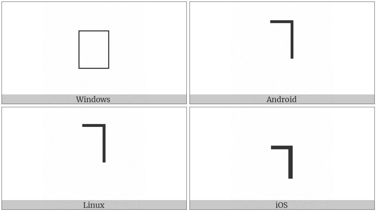 Musical Symbol End Of Stimme on various operating systems