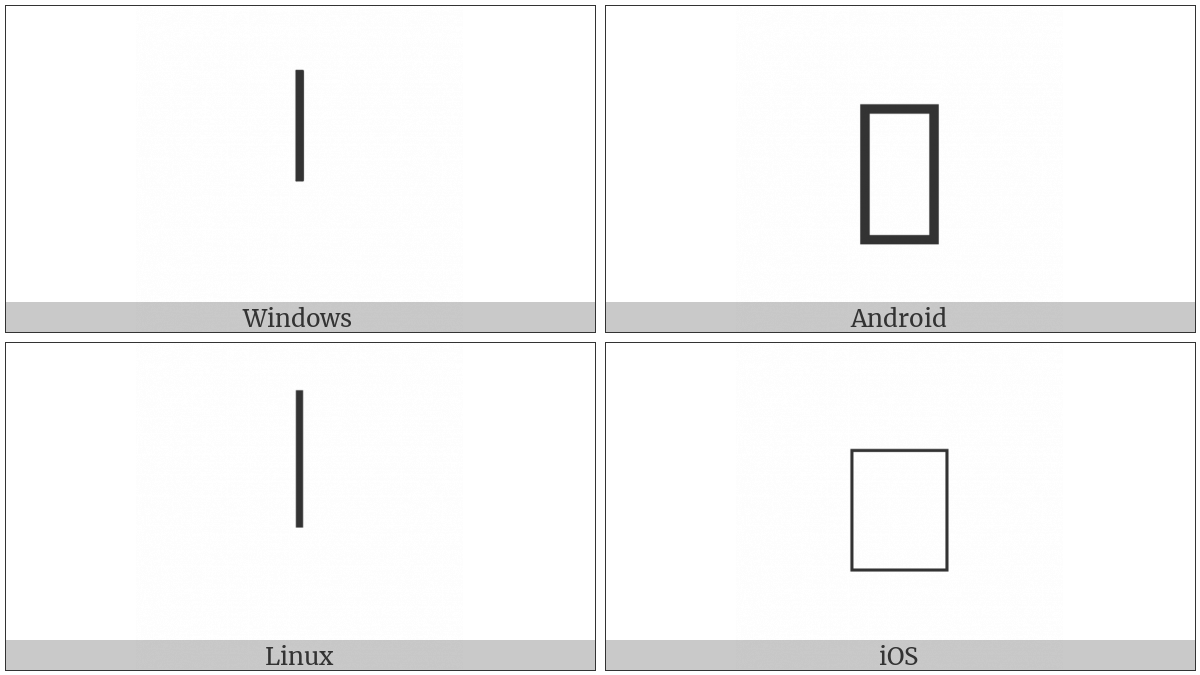 Musical Symbol Longa Perfecta Rest on various operating systems