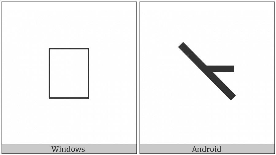 Greek Instrumental Notation Symbol-51 on various operating systems