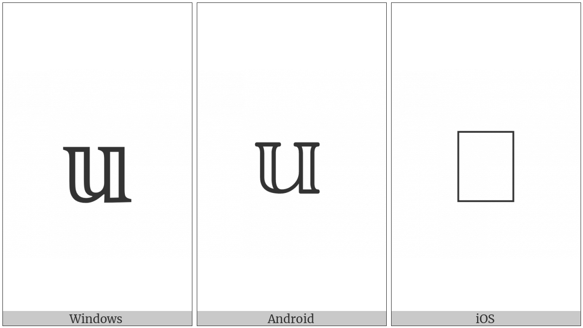 Mathematical Double-Struck Small U on various operating systems