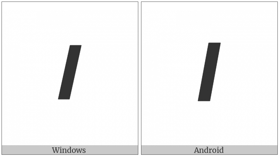 Mathematical Sans-Serif Bold Italic Capital I on various operating systems