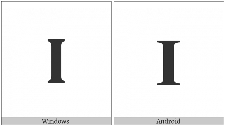 Mathematical Bold Capital Iota on various operating systems