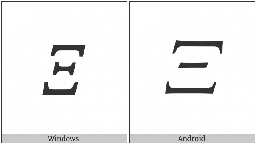 Mathematical Italic Capital Xi on various operating systems