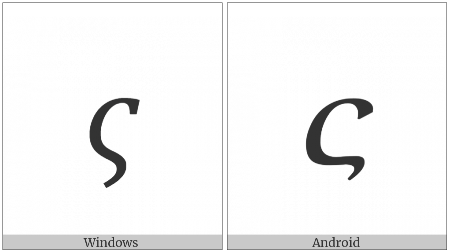 Mathematical Italic Small Final Sigma on various operating systems