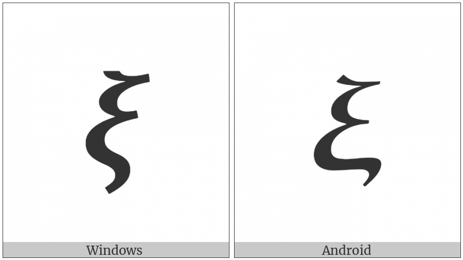 Mathematical Bold Italic Small Xi on various operating systems