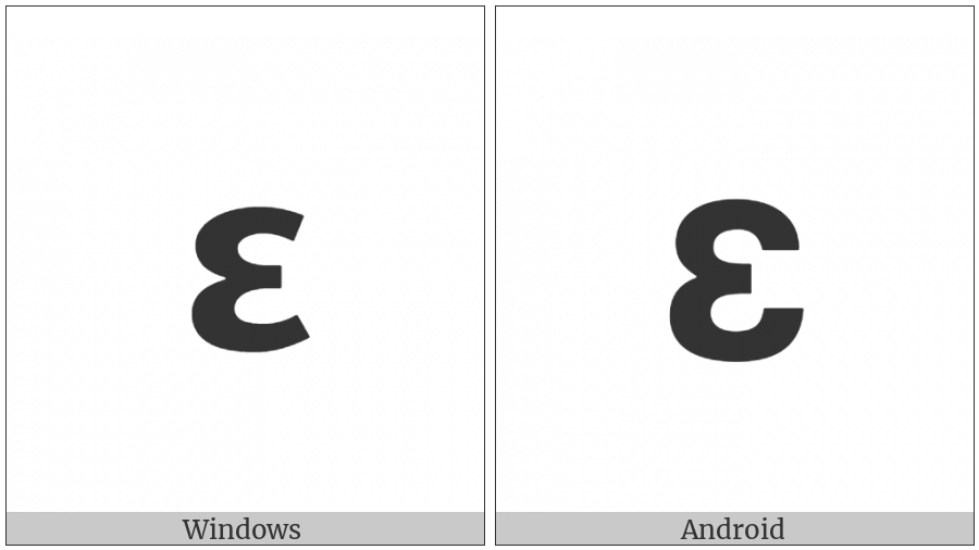 Mathematical Sans-Serif Bold Small Epsilon on various operating systems