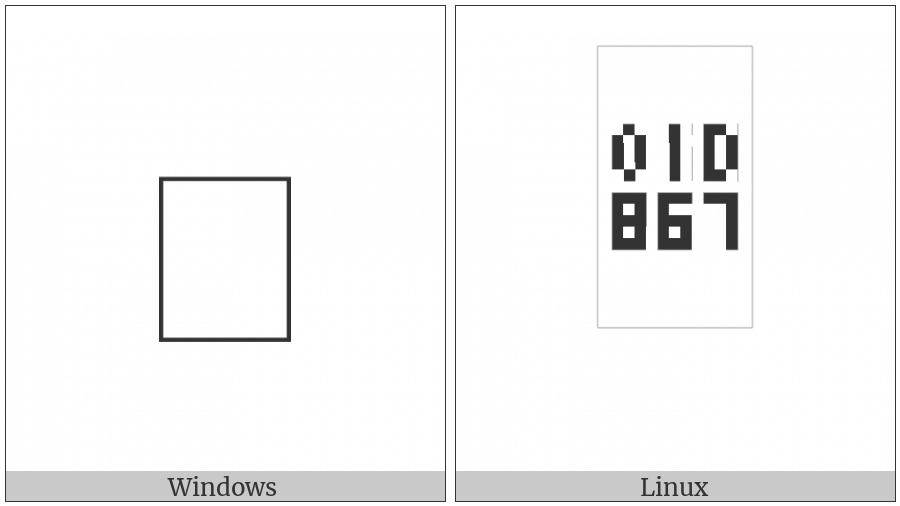 Signwriting Hand-Claw Thumb Side on various operating systems