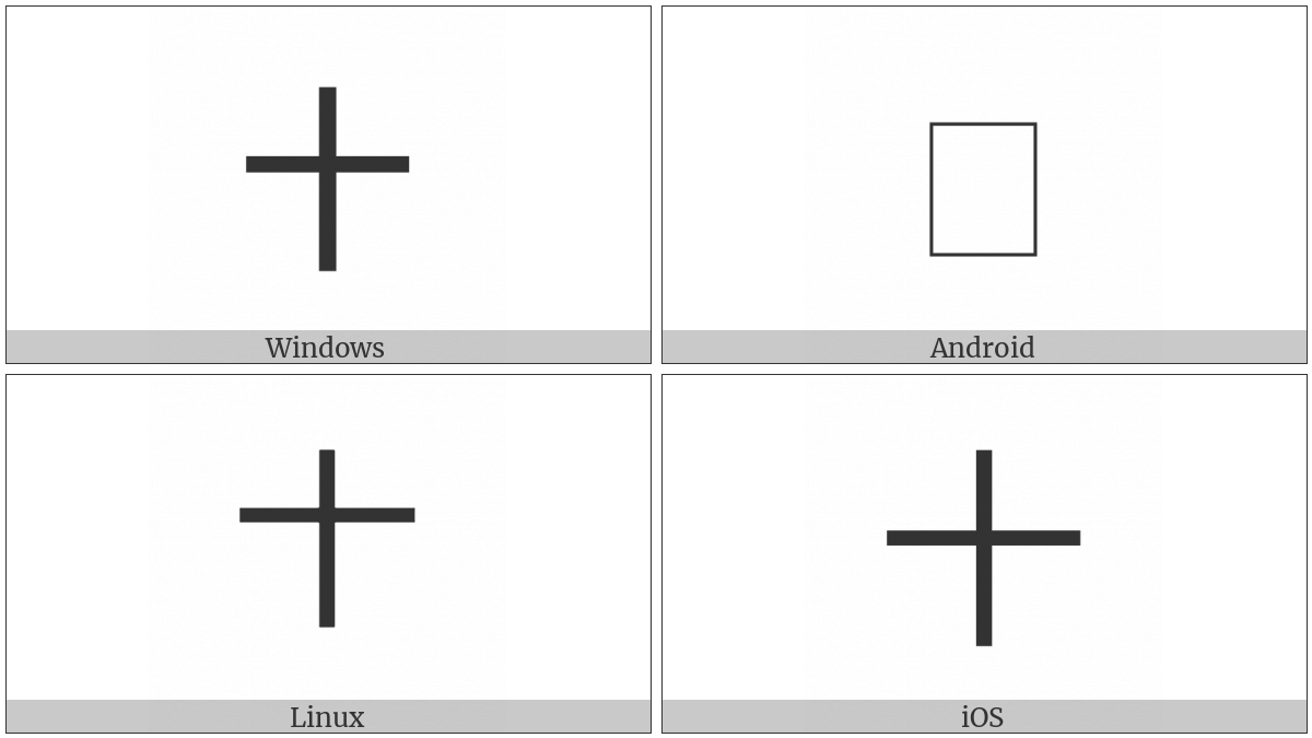 Hangzhou Numeral Ten on various operating systems