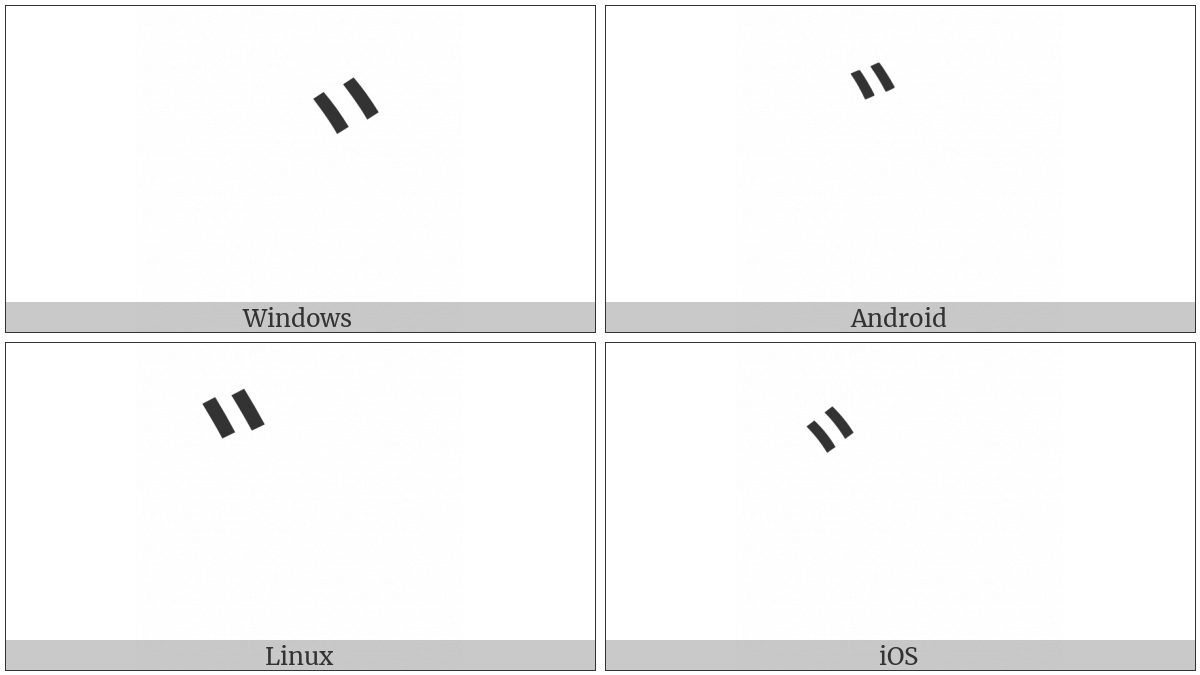 Combining Katakana-Hiragana Voiced Sound Mark on various operating systems