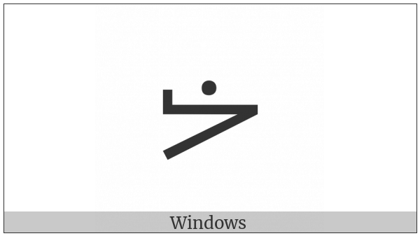 Mende Kikakui Syllable M038 Nan on various operating systems