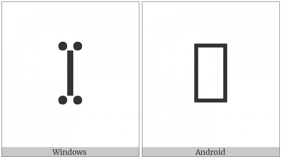 Mende Kikakui Syllable M169 Non on various operating systems