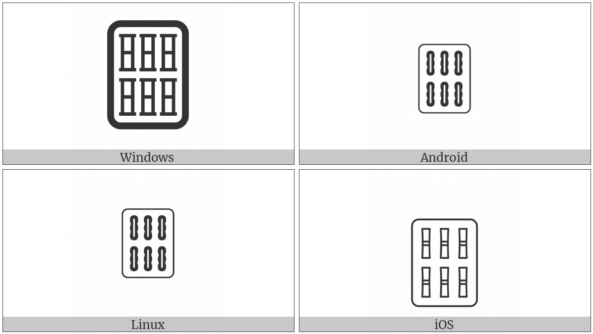 Mahjong Tile Six Of Bamboos on various operating systems