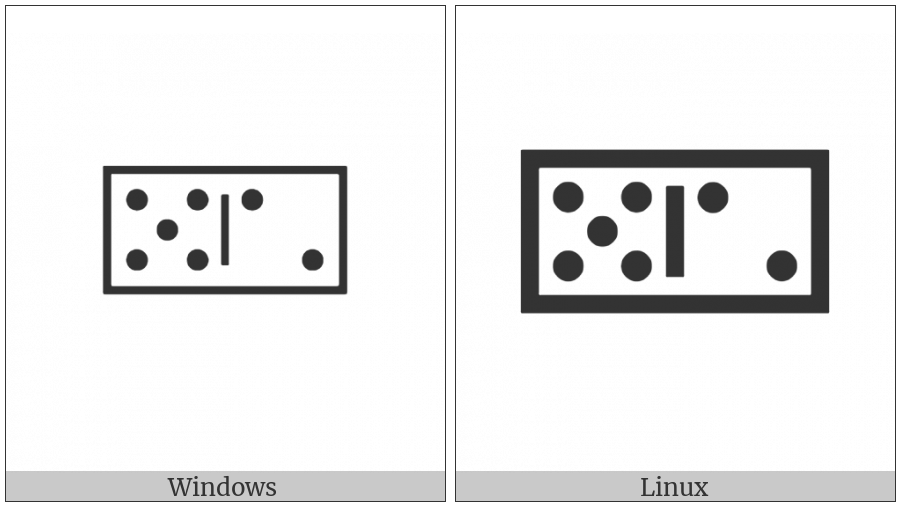 Domino Tile Horizontal-05-02 on various operating systems