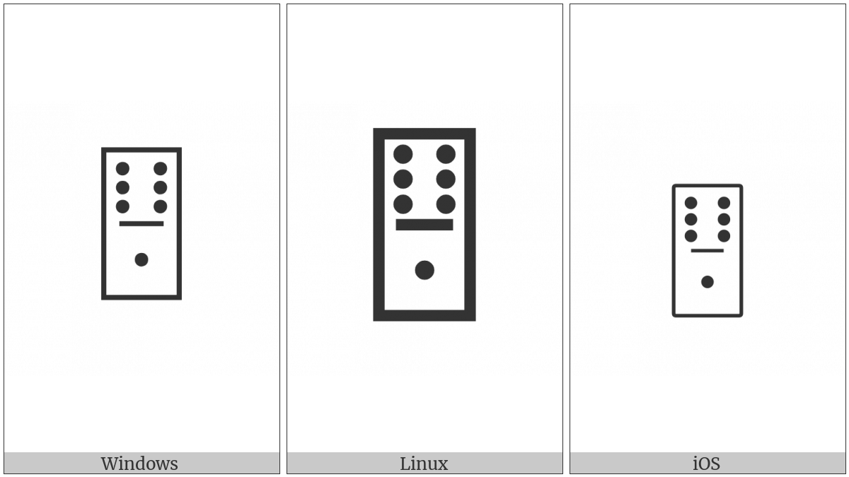 Domino Tile Vertical-06-01 on various operating systems