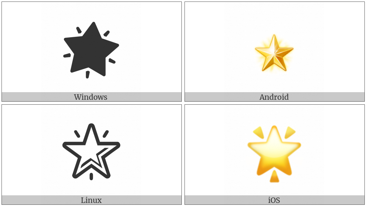 Glowing Star on various operating systems