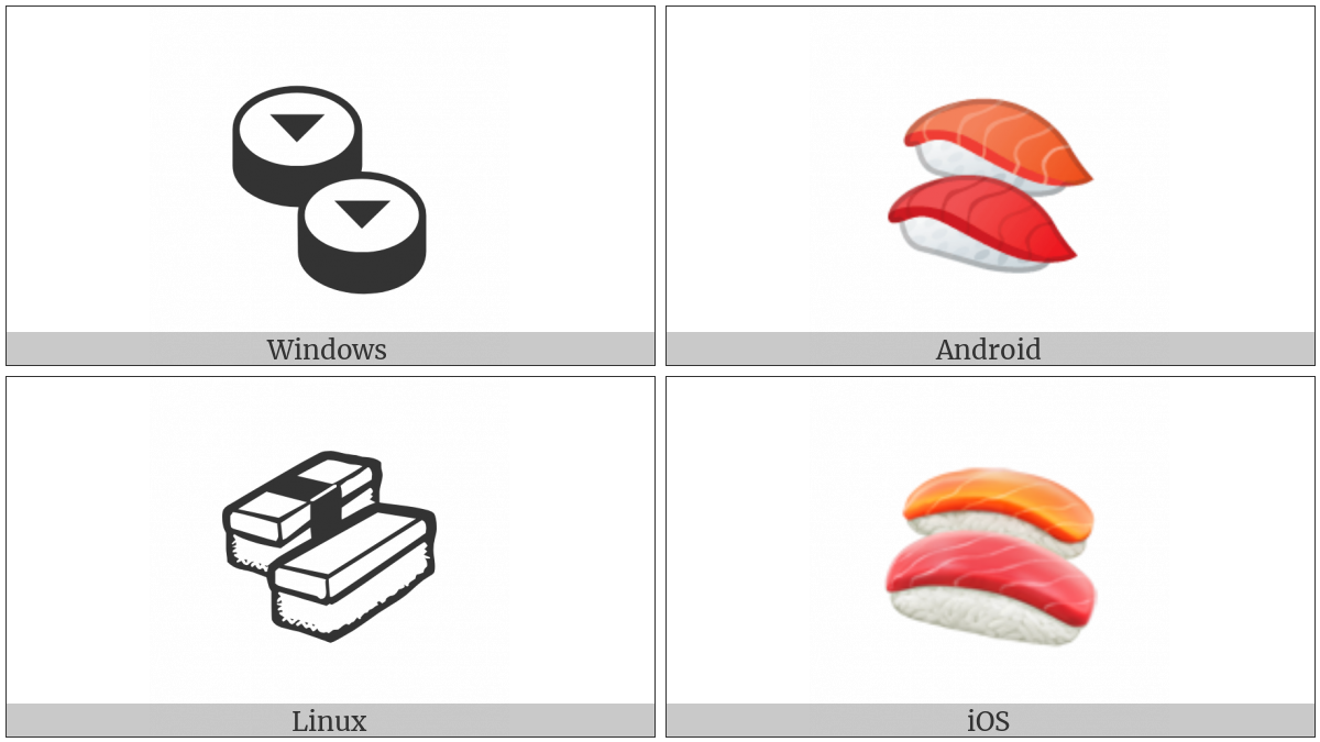 Sushi on various operating systems