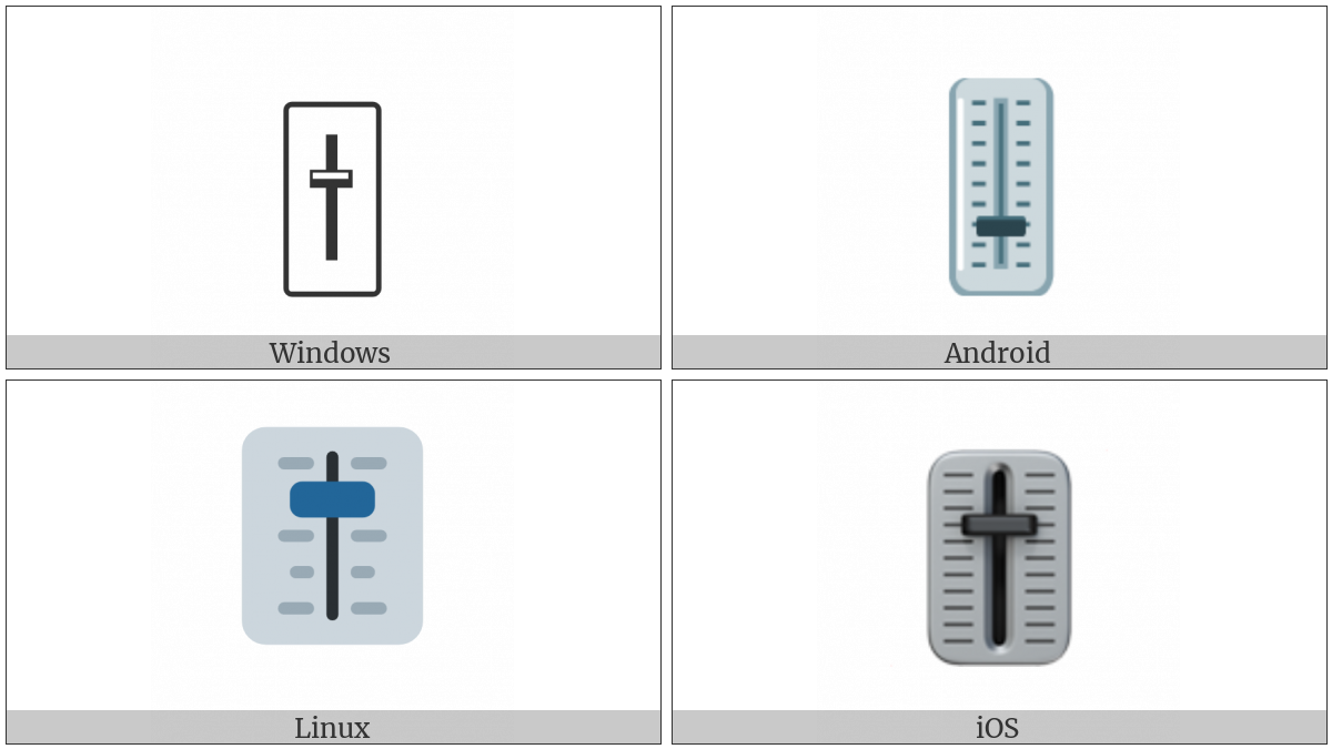 Level Slider on various operating systems