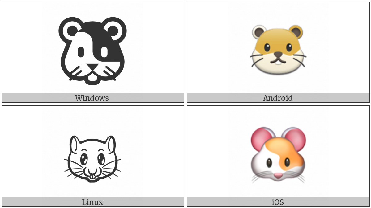 Hamster Face on various operating systems