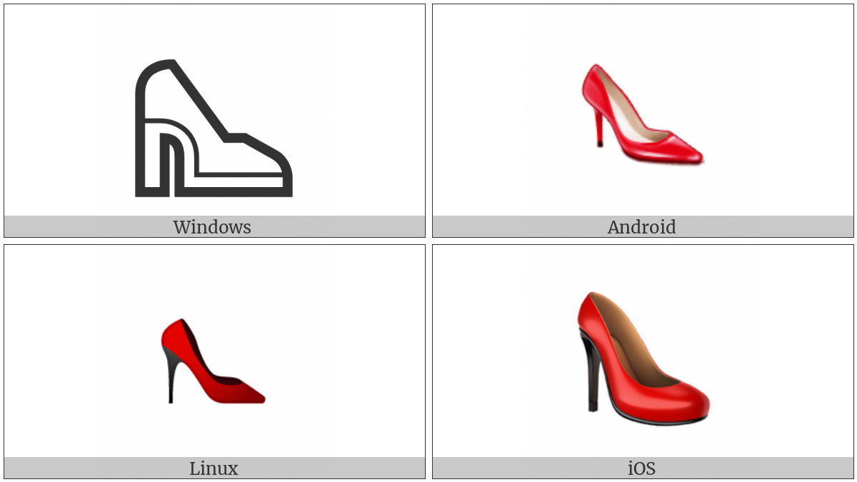 High-Heeled Shoe on various operating systems